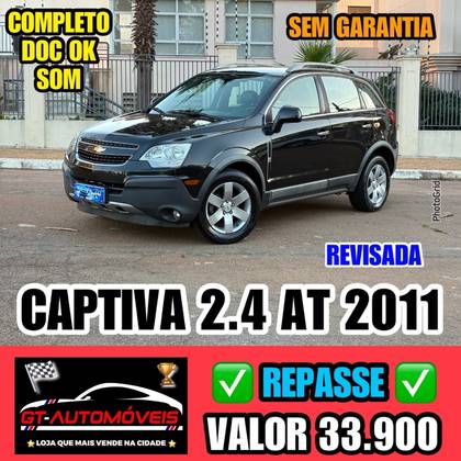 CHEVROLET CAPTIVA 2.4 SFI ECOTEC FWD 16V GASOLINA 4P AUTOMÁTICO CHEVROLET CAPTIVA 2.4 SFI ECOTEC FWD 16V GASOLINA 4P AUTOMÁTICO